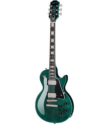 Amazon.com: Epiphone EXCLUSIVE Les Paul Custom Figured, Natural