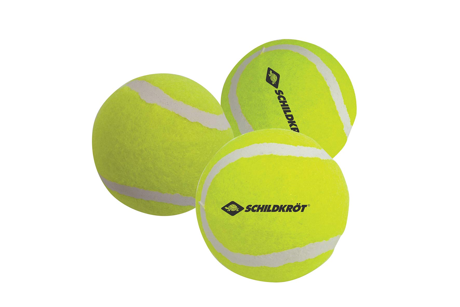 Schildkröt Funsports Tennis Balls, 3 Pieces, for Leisure Play, Yellow, 970048
