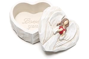 Hodao Angel figurines Angel gift Sculpted Hand-Painted Keepsake Box