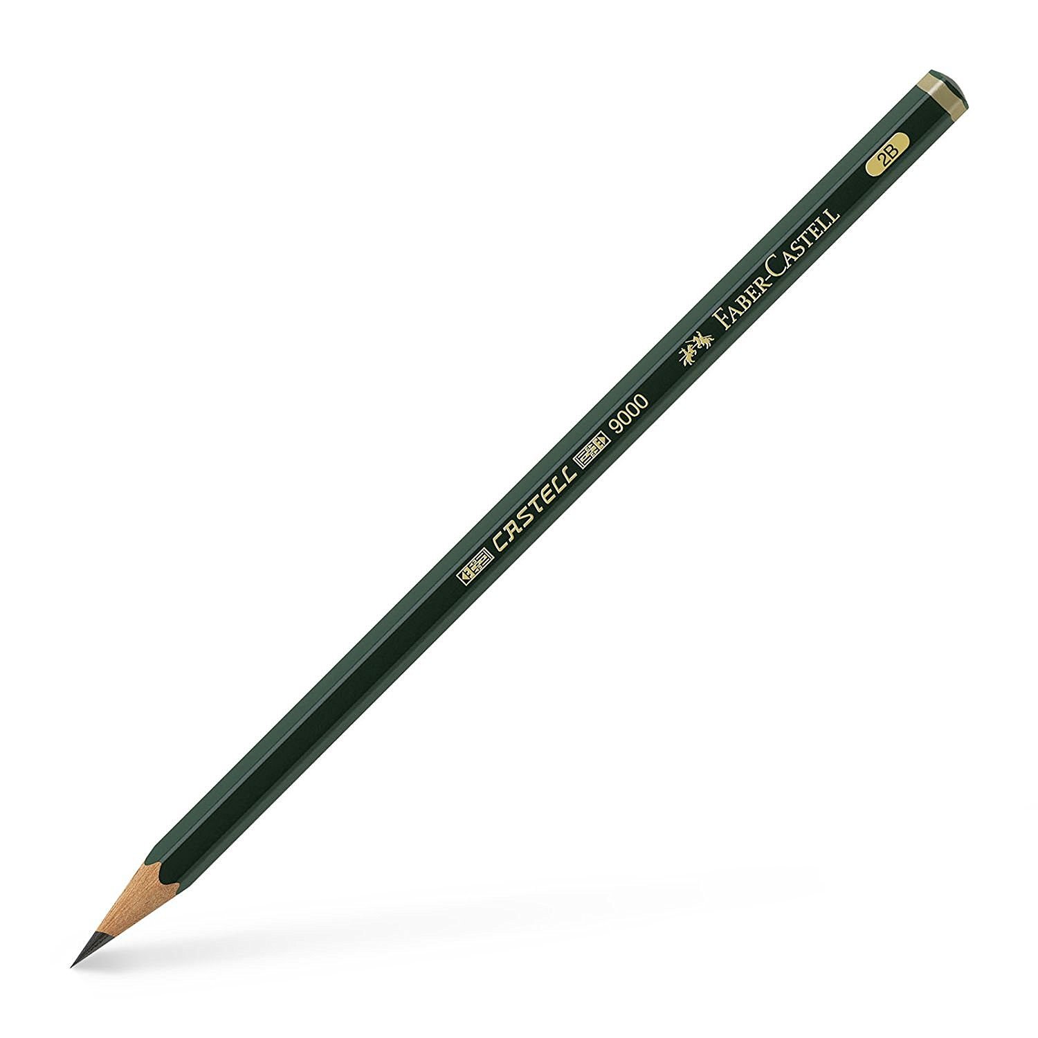 Photo 1 of Faber-Castell, Castell 9000 2B, Drawing and Sketching, Green