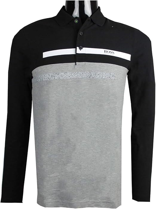polo hugo boss manga larga