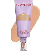 Tower 28 Foundation with SPF 30, SunnyDays Tinted Sunscreen, 25 (1 oz) | Medium/Warm, Buildable Tinted Moisturizer &amp; Mineral Sunscreen for Face, With Zinc Oxide &amp; Aloe for Sensitive Skin