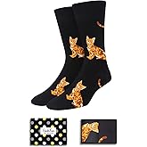 Funny Socks for Men - Cat Dad Gifts, Flamingo Goat Lover Gifts for Teen Boys