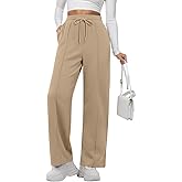 Feiersi Women Wide Leg Sweatpants Elastic Elevated Seams Baggy Pants Athletic Joggers with Pockets