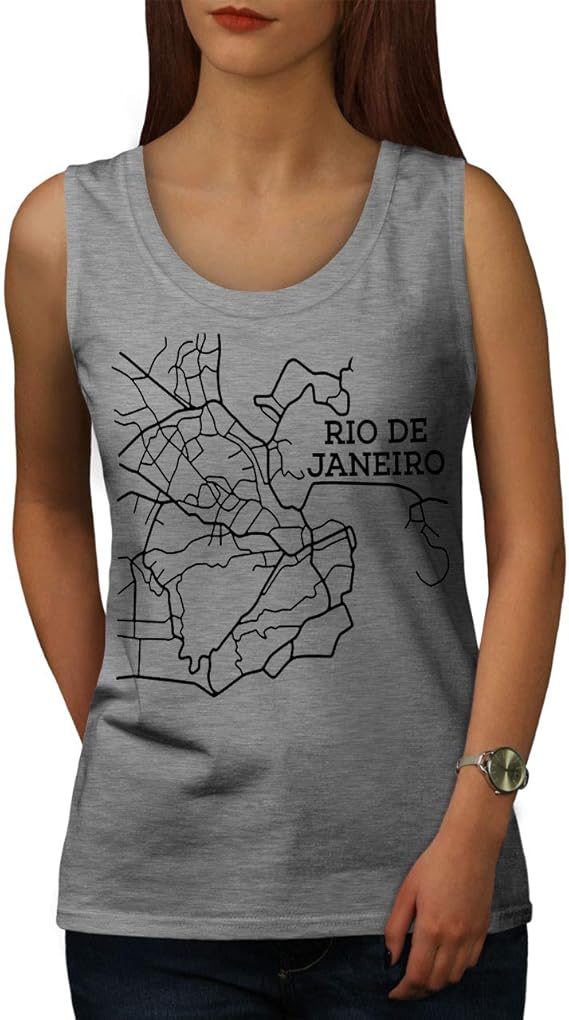 Amazon Wellcoda リオ デ ジャネイロ ファッション 婦人向け S 2xl タンクトップ キャミソール タンクトップ 通販