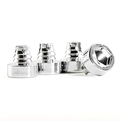 RTRHINOTUNING 100PCS Chrome Silver Wheel Rim Lip