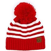 C.C Unisex Warm Soft Knit Pom Beanie Hat