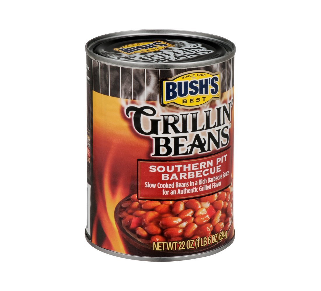 Bush's Best Southern Pit Barbecue Grillin' Beans 22 oz (Pack of 12)