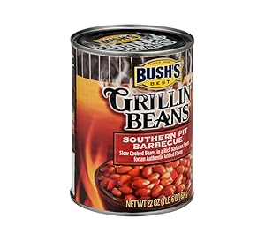 Bush's Best Southern Pit Barbecue Grillin' Beans 22 oz (Pack of 12)
