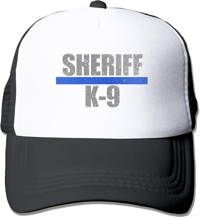 Sheriff K9 Adjustable Baseball Caps Trucker Hat Sports Caps Black at