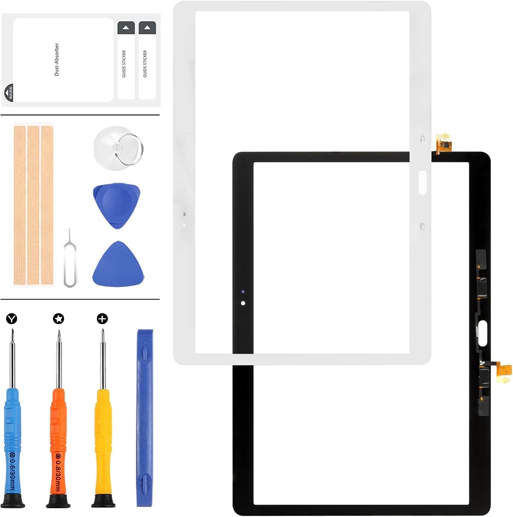 LADYSON 10.5" Screen Replacement for Samsung Galaxy Tab S T800 T805 White +