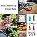 WAPAG Carabiner Clip, 2 inch Small Carabiner, Aluminum Mini Carabiner for Keys, Small Items, Daily Life, Camping, Hiking, Running (Color)