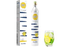 AmazWhip 60L Thread Exchange Carbonizer Cylinder, soda water maker CO2 Gas Cartridge, Fully Charged Carbon Dioxide Canister (1 canister)