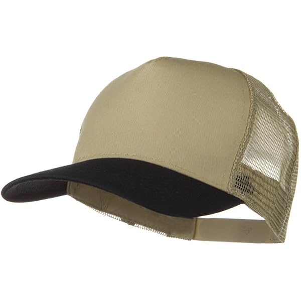 OTTO Two Tone Cotton Twill 5 Panel Mesh Back Cap - Navy