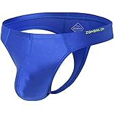 MUEBAIRES Men's Ice Silk Thong Sexy Pouch Bulge G String Underwear in Multiple Colors