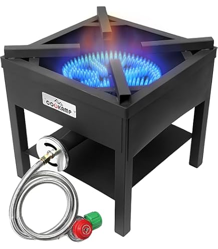 thumbnail image 2 of Heavy Duty Single Burner Propane Stove - 28,000 BTU Outdoor Cooker For Turkey Frying, Seafood Boils & Home Brewing 2 of 10