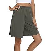 GYS Women's Bamboo Viscose Pajama Shorts - Super Soft Sleep Shorts with Pockets & Elastic Waist