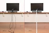 Alex Tech 25ft 1in Cord Protector Wire Loom Split Sleeve White view 4