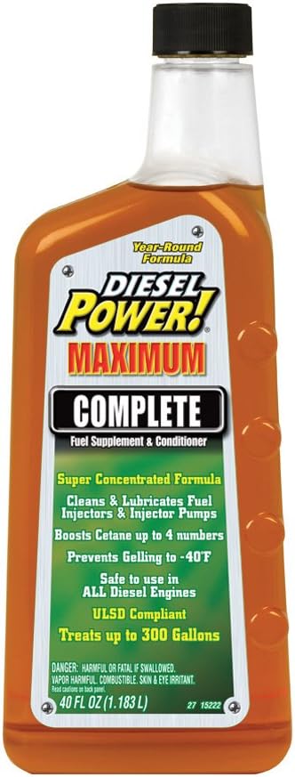 Diesel Power! 15222-6PK Complete Fuel Supplement and Conditioner - 40 oz., (Pack of 6)