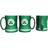 NBA Boston Celtics Coffee Mug14oz Sculpted Relief, Team Color, 14 Ounce