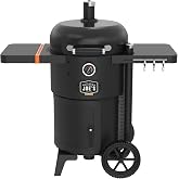 Oklahoma Joe's Bronco 18 in. Heavy Duty Charcoal Drum Smoker and Grill with 284 sq. in. Cooking Area in Black