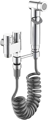 Aqua Earth Stainless Steel Bidet Sprayer Handheld Shattaf Toilet Spray Diaper view 1