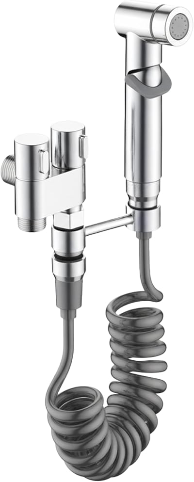 Aqua Earth Stainless Steel Bidet Sprayer Handheld Shattaf Toilet Spray Diaper