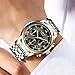 Mens Watches Waterproof Chronograph Stainless Steel Analog Quartz Watch Men Luxury Brand Fashion Dress Business Wristwatch