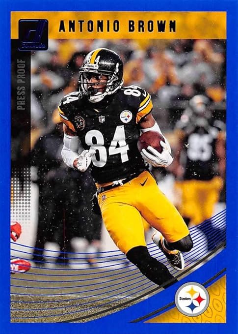 Amazon 2018 Donruss Press Proof Blue Football 239 Antonio Brown 