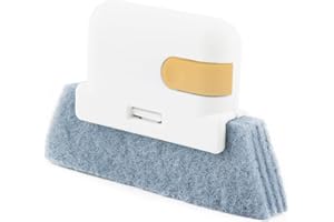 Window Track Cleaner Brush, Groove Cleaning Brush 2 in 1 Cleaner Tool Grip Brush for Window lides Gaps Tile Lines Shutter Car