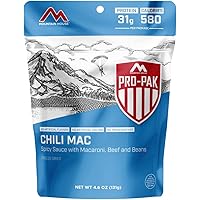 Mountain House Chili Mac Pro-Pak | Freeze Dried Backpacking & Camping Food | One Serving