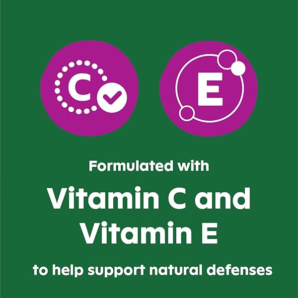 GREENIES IMMUNE HEALTH DOG SUPPLEMENTS WITH AN ANTIOXIDANT BLEND OF VITAMIN C AND E, CHICKEN-FLAVOR SOFT CHEWS FOR ADULT DOGS, 40-COUNT