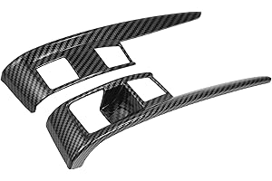 Hihaha 1 Pair Gear Boots Trims Automatic Transmission Shift Panel Stickers for Honda Civic Sedan Hatchback Coupe 2016-2021 Ca