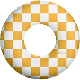 FUNBOY Kids 30'' Tube Donut Style Pool Float - Yellow Checke