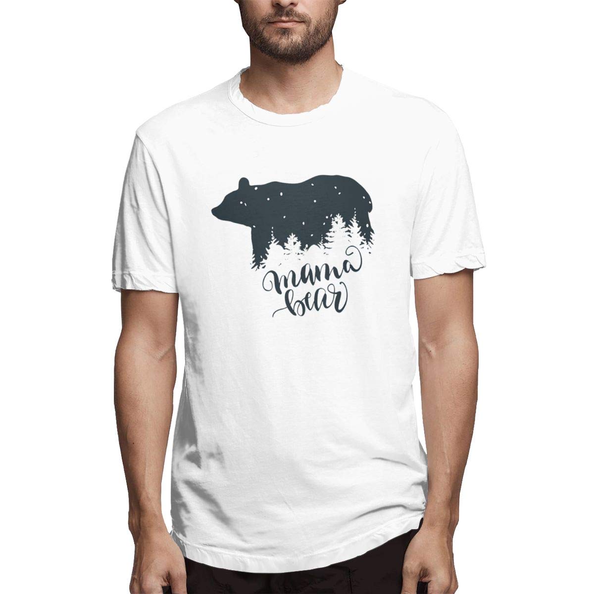 Mama Bear, Bear Family, Unique Hand Lettered Design Short Sleeve T Shirt