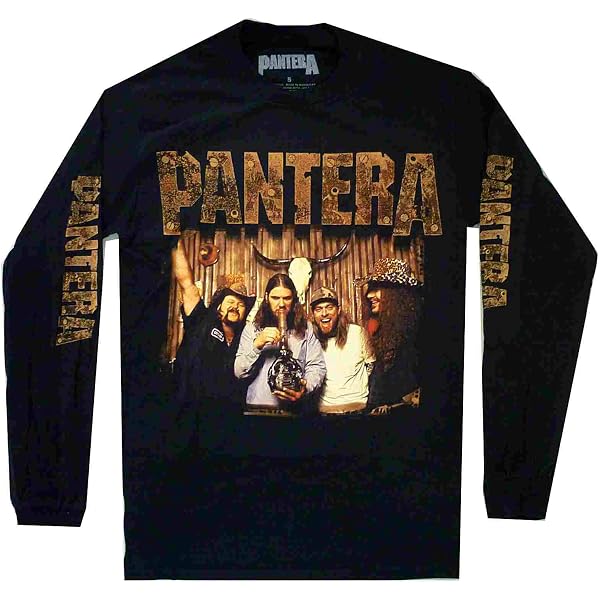 T-shirt Pantera 'Barbed' Officiel – Noir, Manches Courtes, 100% Coton, Neuf Avec étiquettes