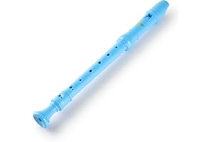 Sondery Soprano Recorder Instrument German Fingering Durable Beginner's Recorder Easy-to-Play Plastic Body Includes Fingering