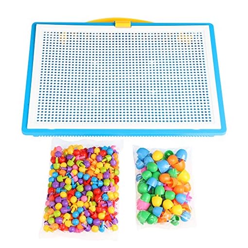 Puzzle Pegboard Sunsbell 296pcs Mushroom Nails Jigsaw Puzzle for Children - Image 5