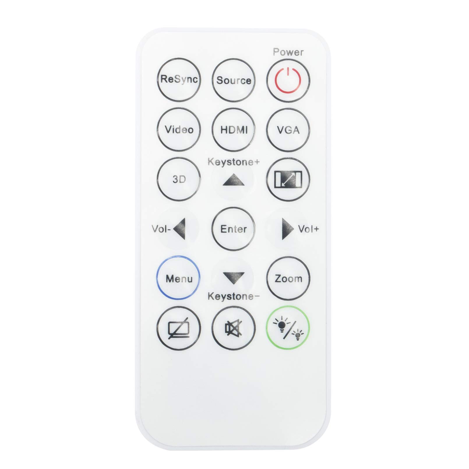 SP.8VH02GC01 Remote Replace for OPTOMA SP-8VH02GC01 SP8VH02GC01 IR29033 DAESSGL DAESSGN DAEXSGL DH1009 DS344 DS346 DW346 DX345 DX346 H112e H182X IN112xa IN114v IN114xv IN116xa IN119HDxa S315 W310 X312