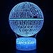 LED 3D Optical Illusion Smart 7 Colors Night Light Desk Lamp with USB Cable (Death Star DS-1 Platform)