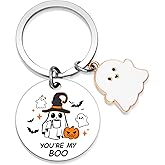 WIDITACE Boo Basket Stuffers for Women Men Halloween Gifts for Him Her Cute Ghost Keychain for Boyfriend Girlfriend Couple Husband Wife You Are My Boo Stuff Anniversary Birthday Ideas