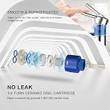 Hapilife Basin Mixer Taps Chrome Single Lever with Pop Up Waste G1/2 Hoses view 4