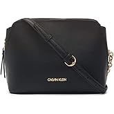 Calvin Klein womens Hailey Micro Pebble Triple Compartment Chain Crossbody