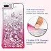 Ruky iPhone 7 Plus Case, iPhone 8 Plus Glitter Case, Gradient Quicksand Series Bling Liquid Floating TPU Bumper Cushion Women Girls Case for iPhone 6 Plus 6s Plus 7 Plus 8 Plus, Gradient Pink