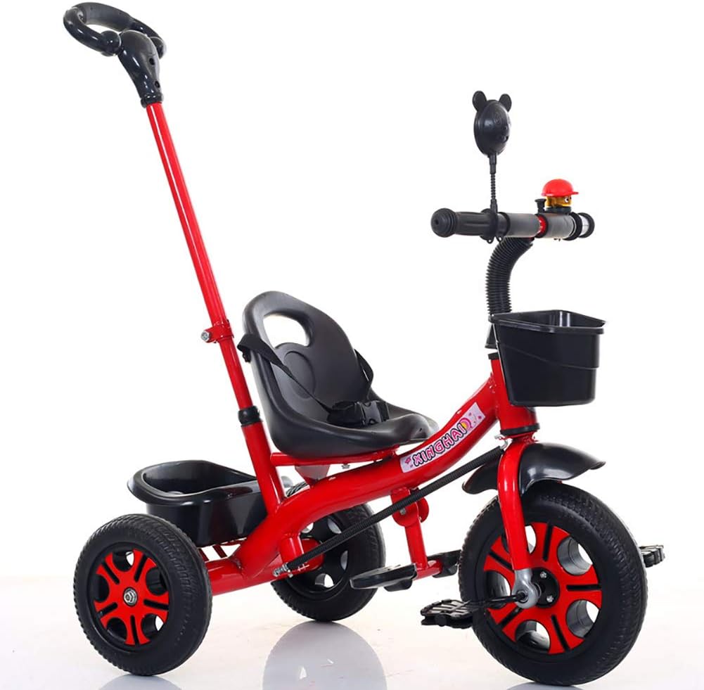 FJMC Kids Tricycle, Adjustable Seat Children 3 Wheel Pedal Bike, with