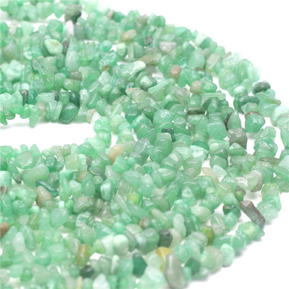 Oameusa Green Aventurine Irregular Agate Chips Natural Chip Stone Beads 5-8mm About 230 Pieces Gemstones Crystal Loose Rocks Bead with 1mm Hole DIY for Earring Bracelet Jewelry Making Home Decoration