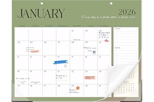THBOXES Desk Calendar 2026-2027, 14.3" x 11.2" 18 Month Wall Calendar Runs from January 2026 to June 2027 Desktop Calendar for Home Office Planning Personal Organisers, Simple Style
