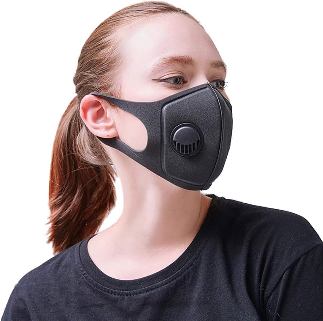 N99 Respirator Mask Dust masks Anti Pollution Mask with Valve Replacement Filter Washable Cotton Anti Dust Mouth Mask for cycling, motorcycle and all outdoor activities.