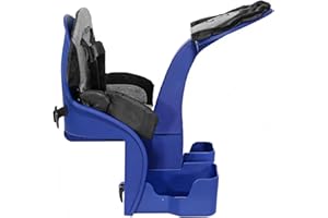 KaZAM Front-Mounted Child Bike Seat – Kangaroo & Wallaby Models with Padded Front Bumper/Dashboard, 5-Point Harness & Adjustable Footrests for Family Biking Adventures