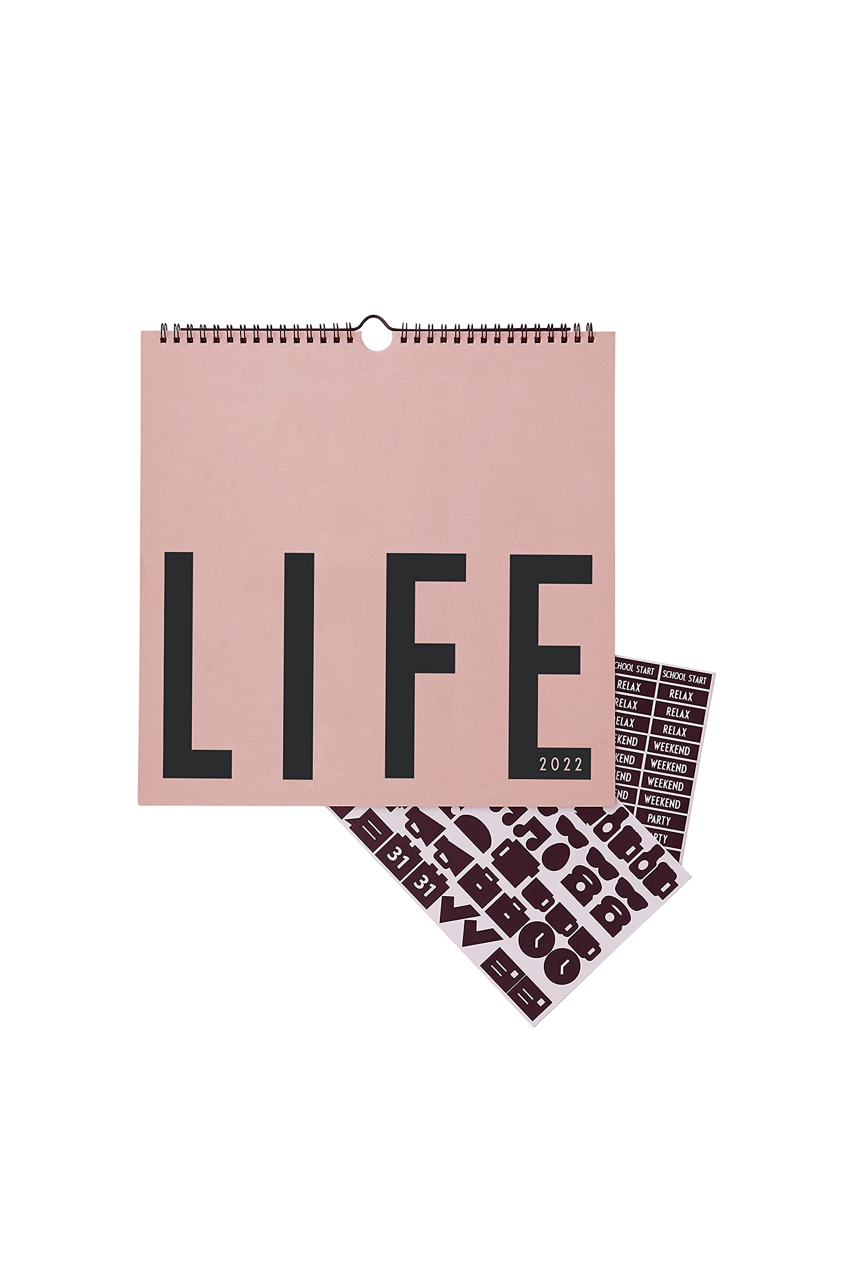 Design Letters Wall Calender 2022- Nude, 5710498186661